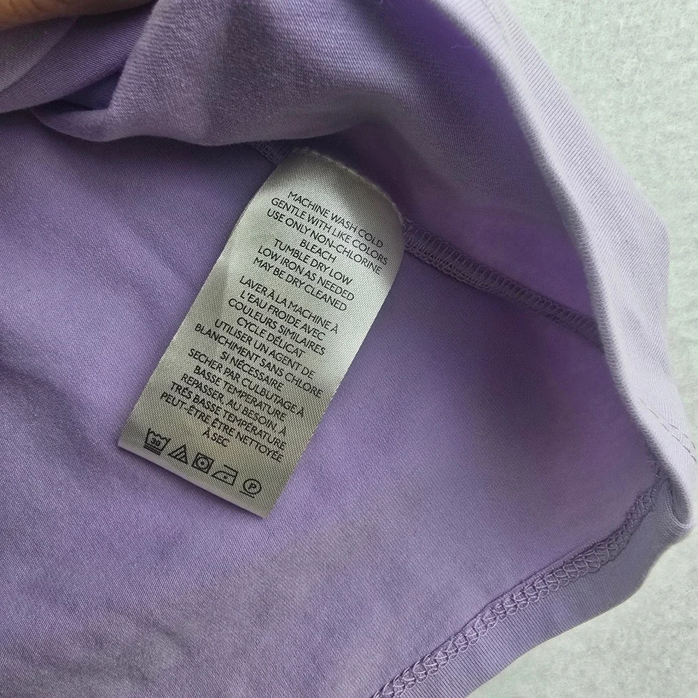 Maeve Anthropologie -1635 NWT Lavender Ruffle One Shoulder Top Lavander Large